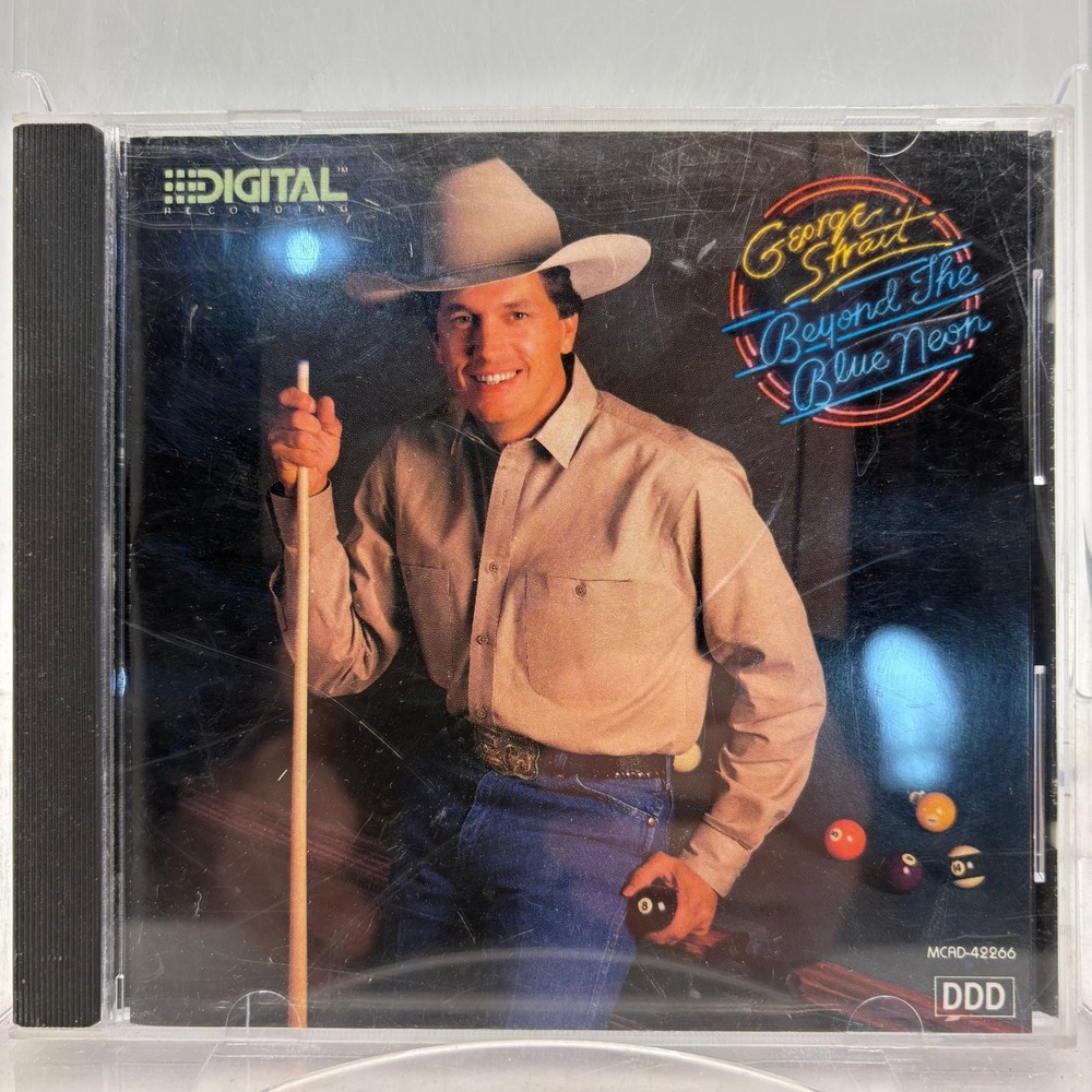George Strait Beyond The Blue Neon CD 1989‎ MCA Records MCAD-42266 Country Music